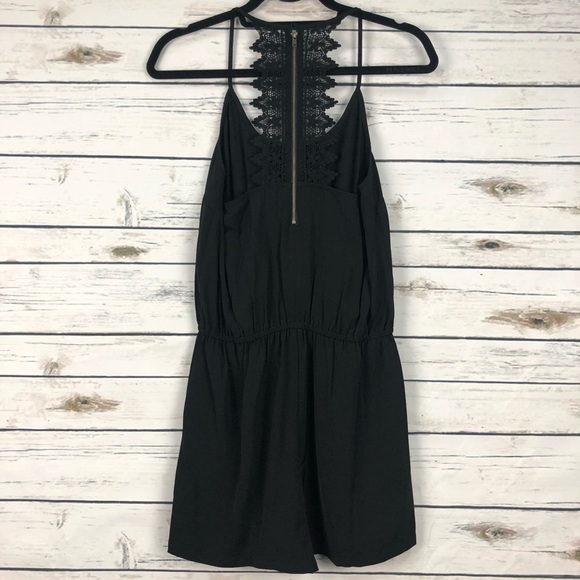 NWT Daniel Rainn Small Black lace crochet romper - Picture 4 of 7